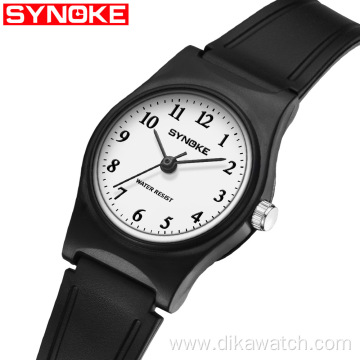Hot Sale Fashion Quartz Watch Casual Korean Style Trend Rubber Strap Thin 3ATM Waterproof ABS Mirror Sport Wristwatch For Women